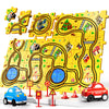 Bennol 56 PCS Race Car Track Set for Kids, Puzzle Toys for Ages 3-5, Medium, Yellow, Plastic