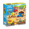 Mudpuppys Construction Site 25 Piece Floor Puzzle, Features 25 Colorful, Oversized Pieces, Includes 6 Special Shaped Pieces of A