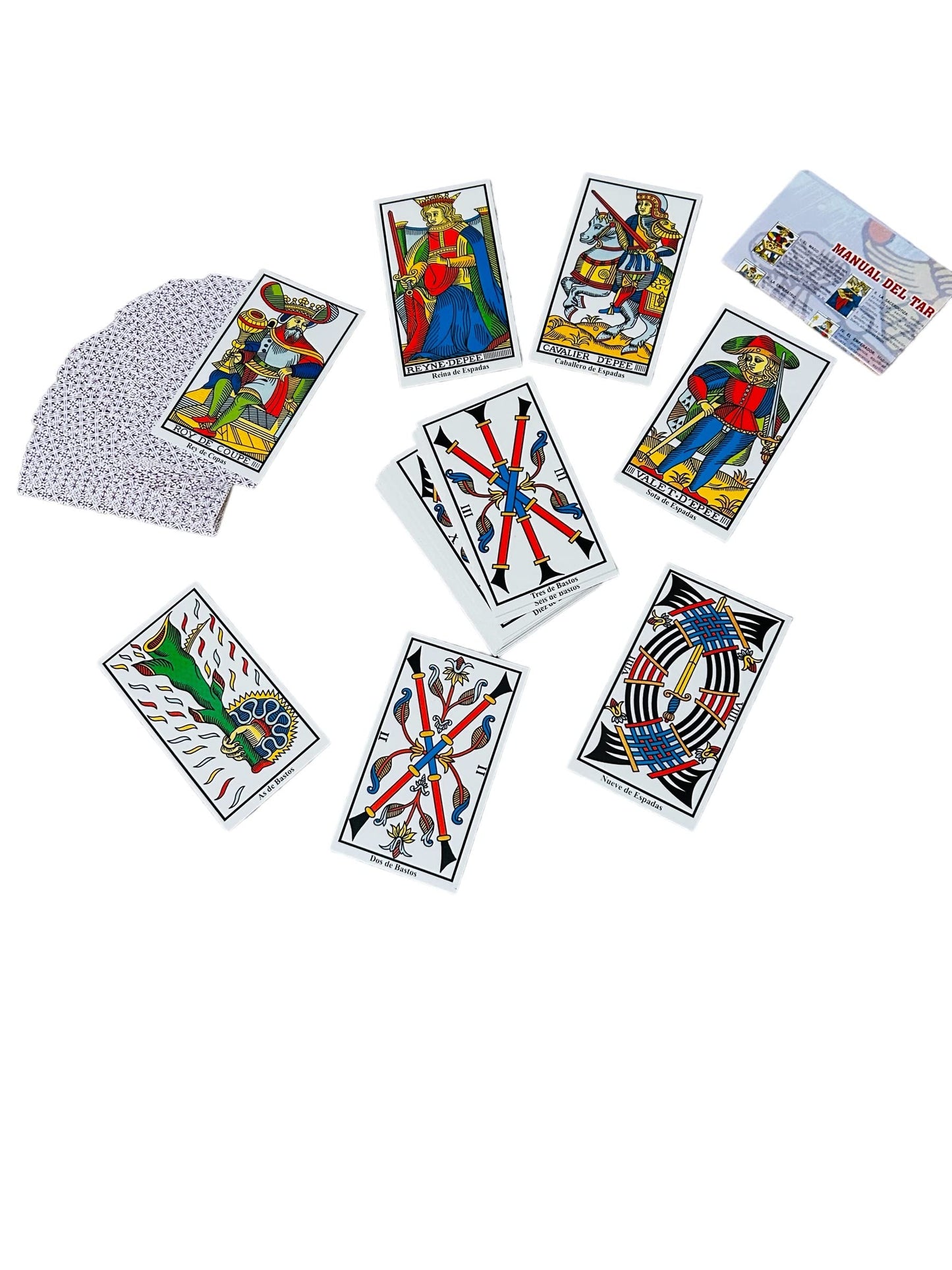 Tarot De Marsella En Espaol - Baraja De Cartas Del Tarot Para Principiantes - Marseille Tarot - Deck De Adivinaci N