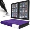 D DACCKIT Toploader Binder Holds 288 Toploaders - 9 Pocket Top Loader Binder for 3 x 4 Rigid Card Holders for Trading Cards or Sports Cards(Model C - Classic Purple)