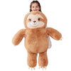 IKASA Giant Sloth Plush Toy, 30" Jumbo Soft Polyester Stuffed Animal, Cute Sloth B