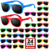 GINMIC Kids Sunglasses Party Favors, 12Pack Neon Sunglasses for Kids, Boys and Girls, Great Gift for Birthday Party Supplies, Be