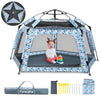 Funsland Baby Playpen Pop-Up Tent - Outdoor & Indoor Play Tent For Beach With Canopy Travel Bag Portable Play Yard For Babies & Toddlers (Ocean)