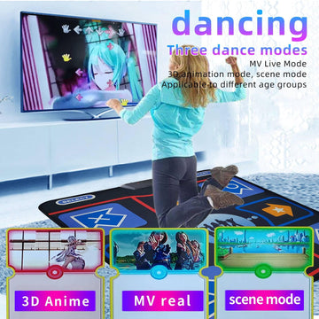 Damcoola Dance Mat For Kids And Adults, Electronic Dance Pad For Tv, Soft Dancing Mat For Exercise & Games,Plug & Play,Birthday