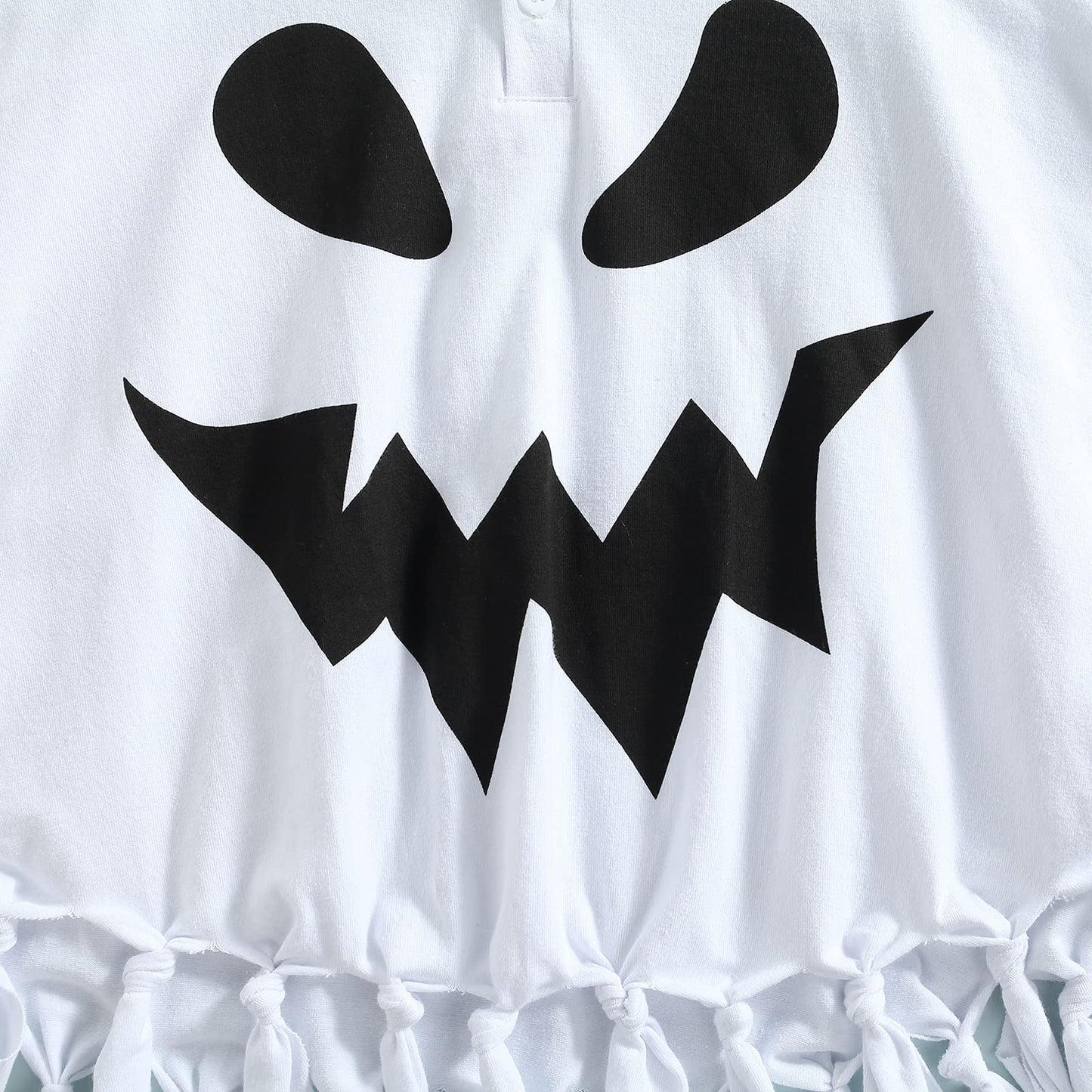 Wasaigood Infant Baby Halloween Cloak Toddler Kids Girls Boys Ghost Hooded Cosplay Clothes White Halloween Poncho Cape (White,5-
