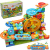 COUOMOXA Marble Run Building Blocks - Montessori STEM Toys for Kids 4-8, Classic Color, Ideal Christmas & Birthday Gifts