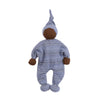 Under The Nile Organic Cotton Black Baby Buddy - Blue And White Stripe