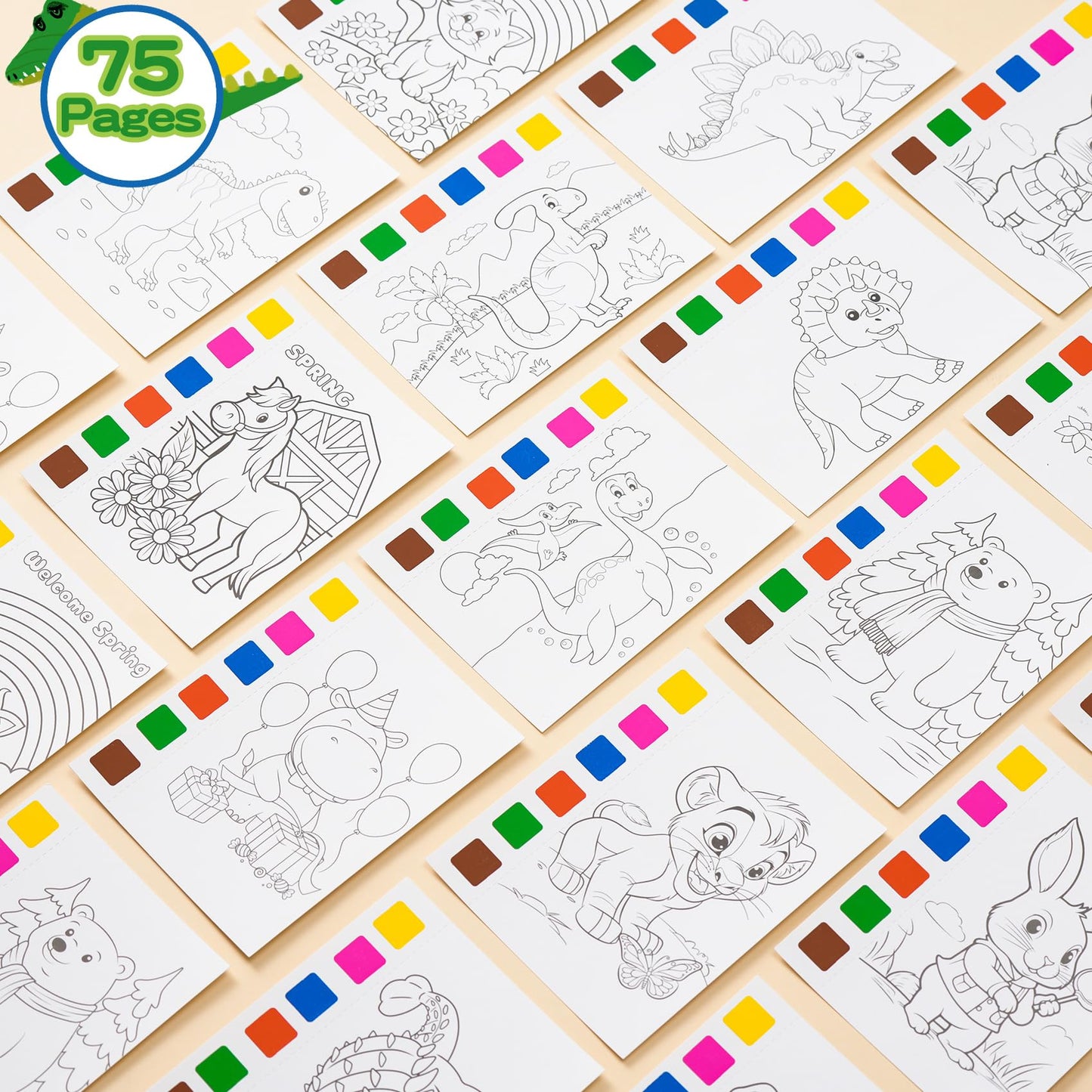 Rotu Water Coloring Books for Kids Party Favors for Kids 4-8 3-5, Birthday Gifts Classroom Prizes Goodie Bags Stuffers Bulk Art