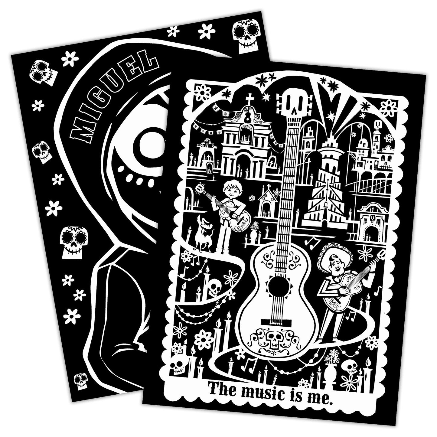 Bendon 45029 Coco Black Paper Coloring & Activity Book with Crayons, Multicolor