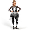 Spooktacular Creations Halloween Girls Skeleton Costume, Ghostly Skeleton Tutu Dress For Girls Halloween Dress Up, Role Play, Cosplay Party-L