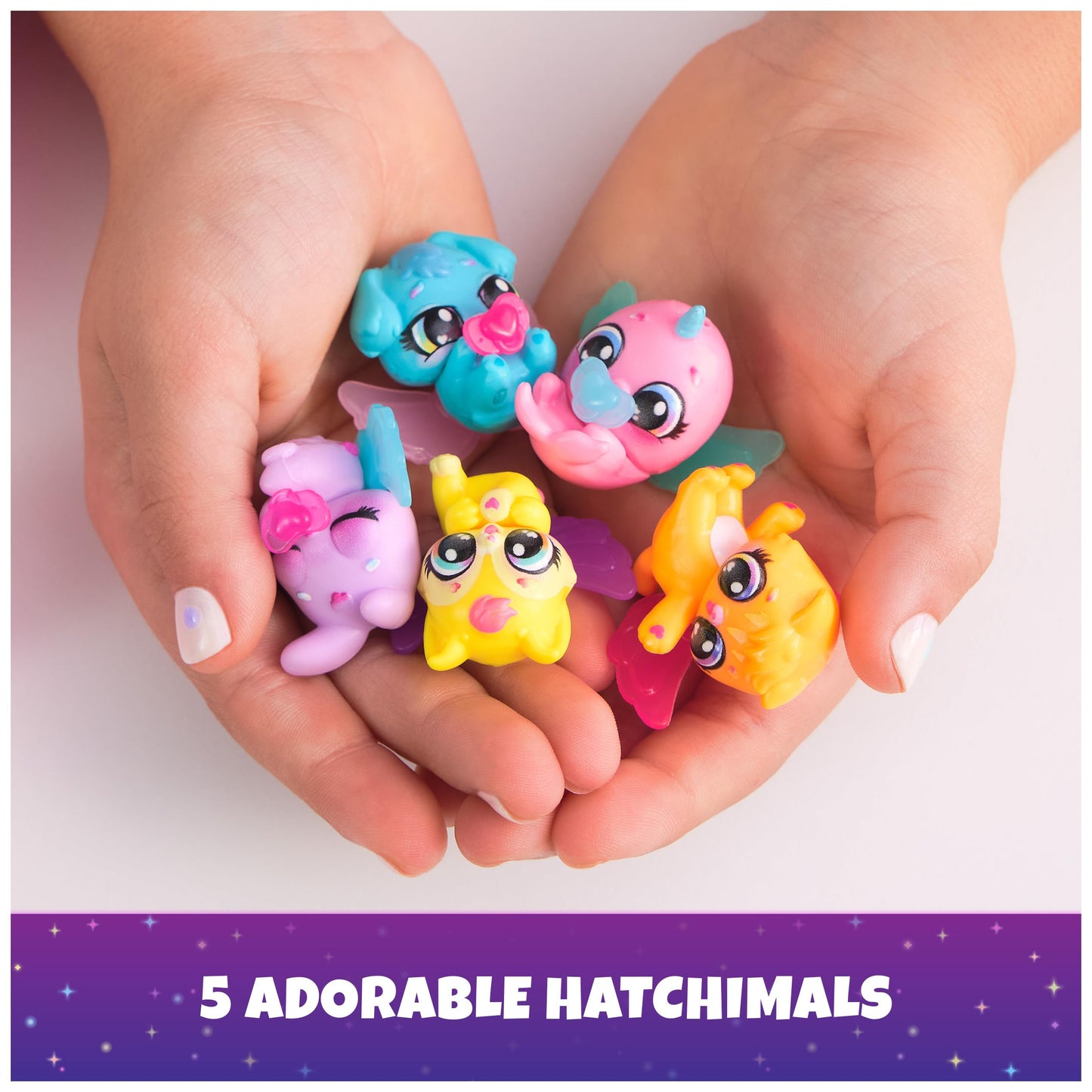 Hatchimals Alive, Neon Rainbow Spring Basket Toy (Styles May Vary), 3 Self-Hatching Easter Eggs, Fun Gift & Kids Toys For Girls
