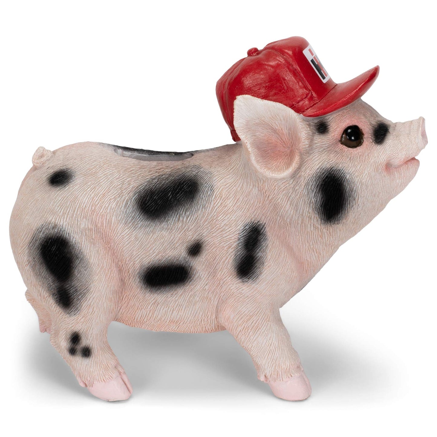 International Harvester Ih Polyresin Spotted Piglet Bank 6864