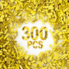 YUJHITP 300 Piece Yellow Bricks Bulk Pack, Plastic Building Accessories, Compatible with Lego, Model A0001, Yellow Color