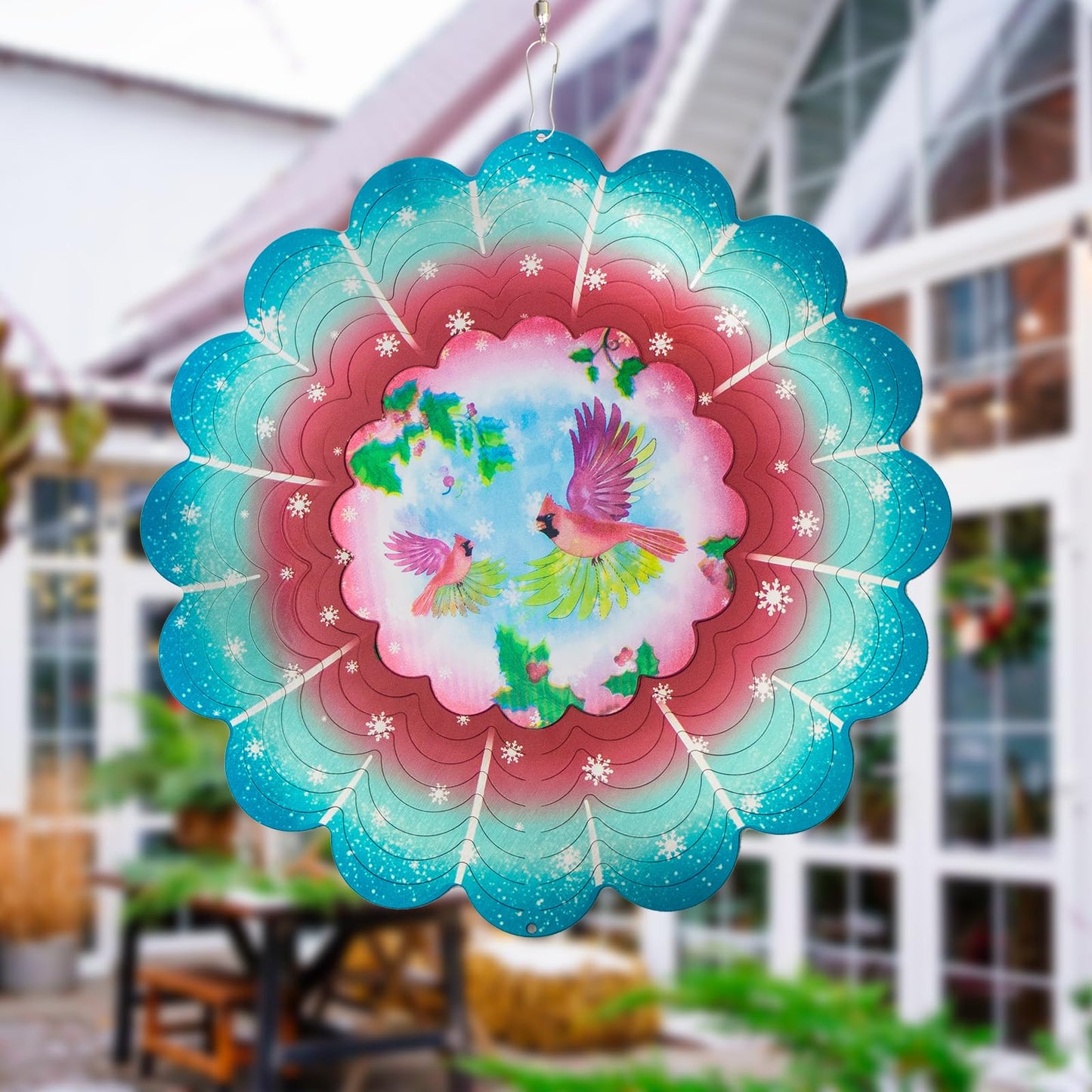 Cardinala Metal Wind Spinners - Cardinala Gifts For Women Mom Grandma Wife, Hanging Animations Wind Spinner For Outdoor & Indoor
