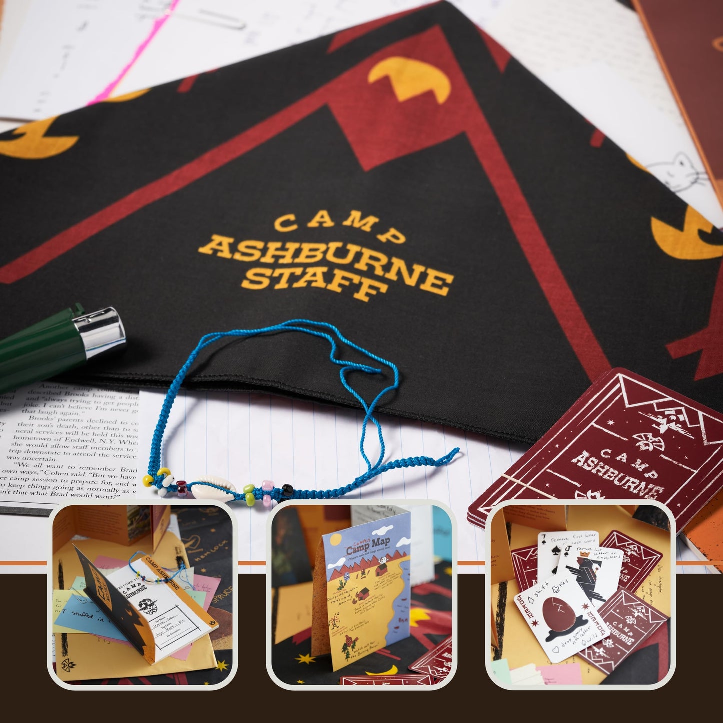 Hunt A Killer Camp Calamity Interactive Mystery Game - Cardboard Puzzle for Ages 14+