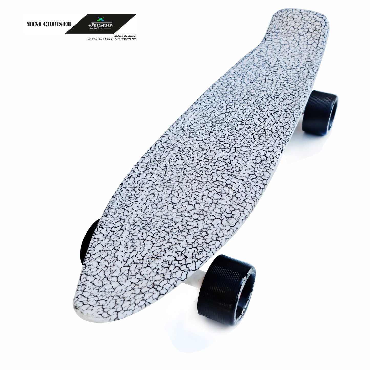jaspo Polypropylene Penny Skateboard Casterboard Fishboard Cruiser Fibre Skateboard (22X5.5 Inches) Suitable Upto 10 Years (Crys