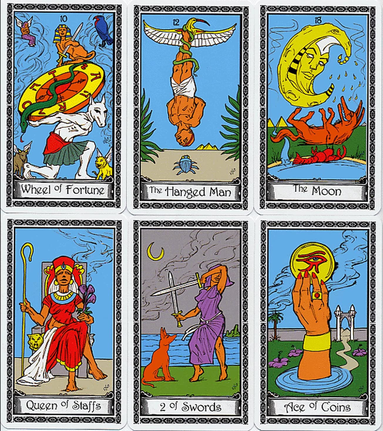 Miss Cleos Tarot Card Power Deck With 78 Egyptian Theme Mythological Divinity Cards- English Legend Included