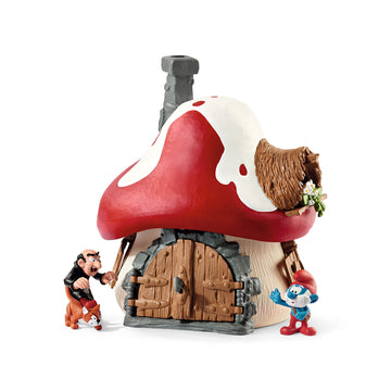 Schleich Smurf House With Papa Smurf, Gargamel & Azrael
