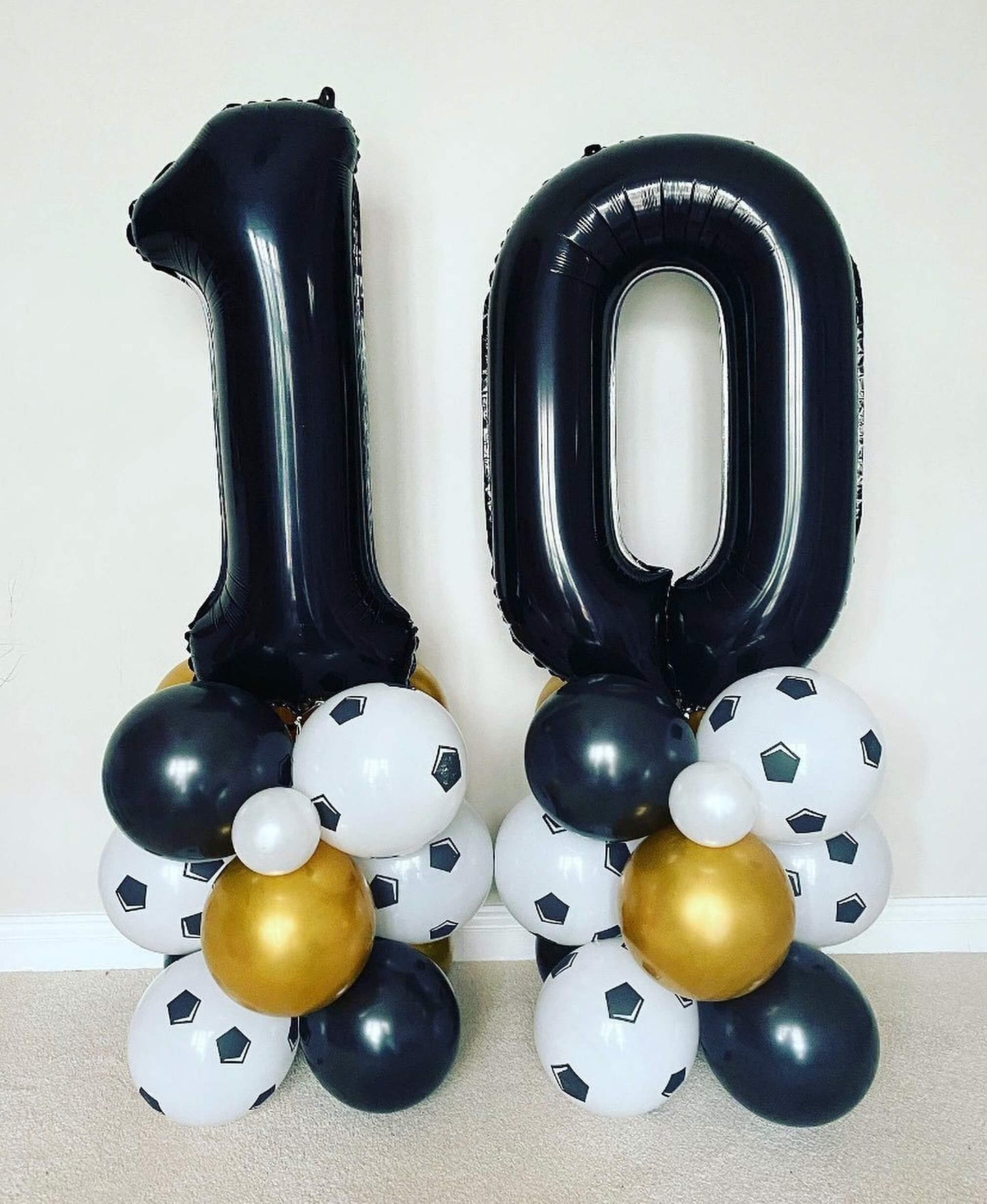 40 Inch Black 10 Number Balloons Giant 10 Balloons Black Birthday Balloons 10Th Birthday Anniversary Events Party Decorations Su