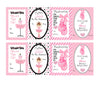 Silly Goose Gifts Ballet Valentine's Day Cards Set - 24 Pink Paper Cards for Kids Classroom Sharing