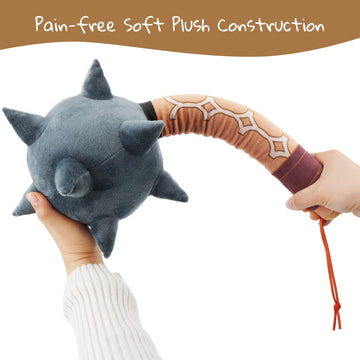 June Garden Little Vikings Double cutting edge Battle Axe - Safe Plush Soft Pretend Play - Gifts for Kids