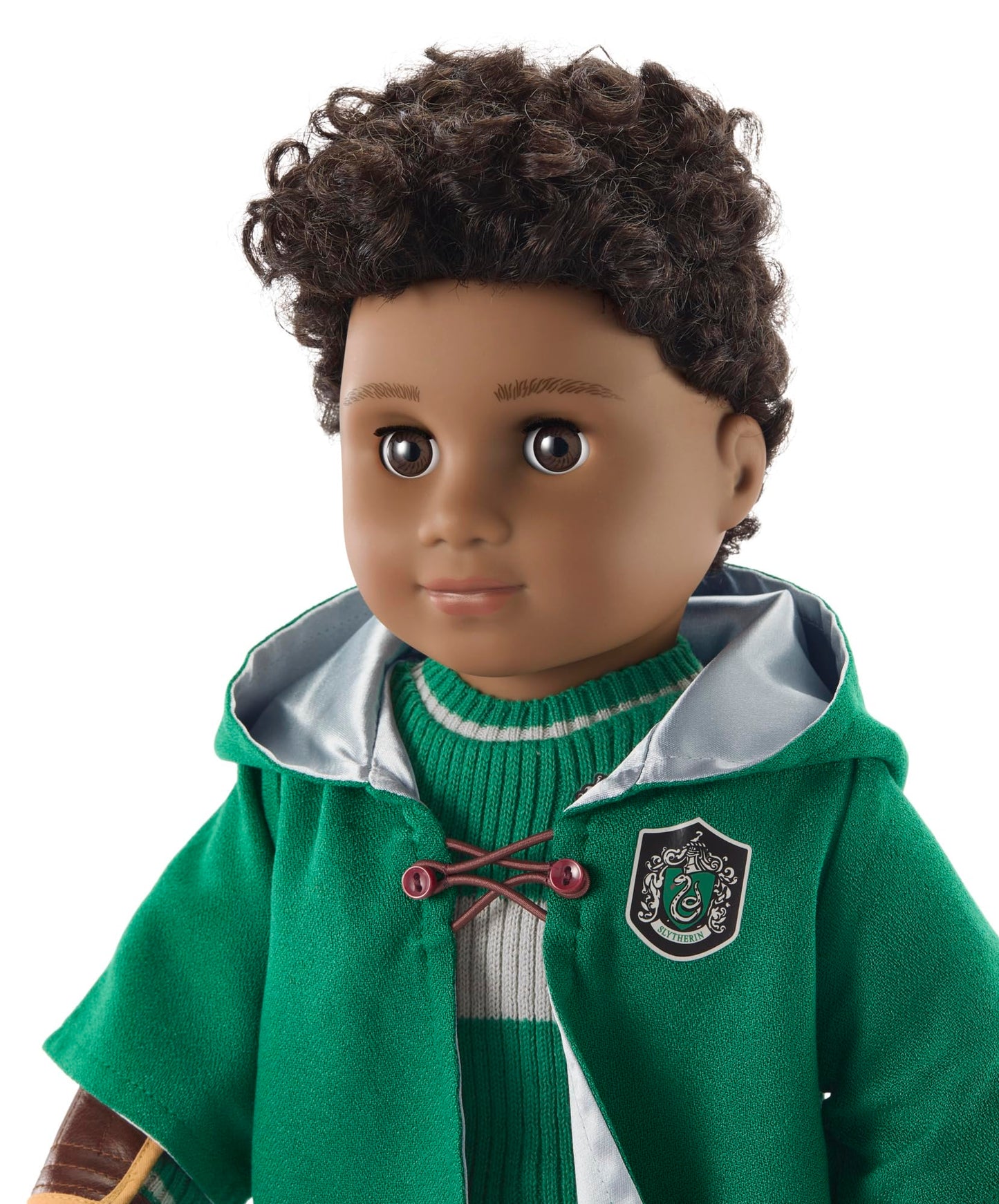 American Girl Harry Potter 18-inch Doll Slytherin Quidditch Uniform Outfit with Robe Featuring House Crest, For Ages 6+