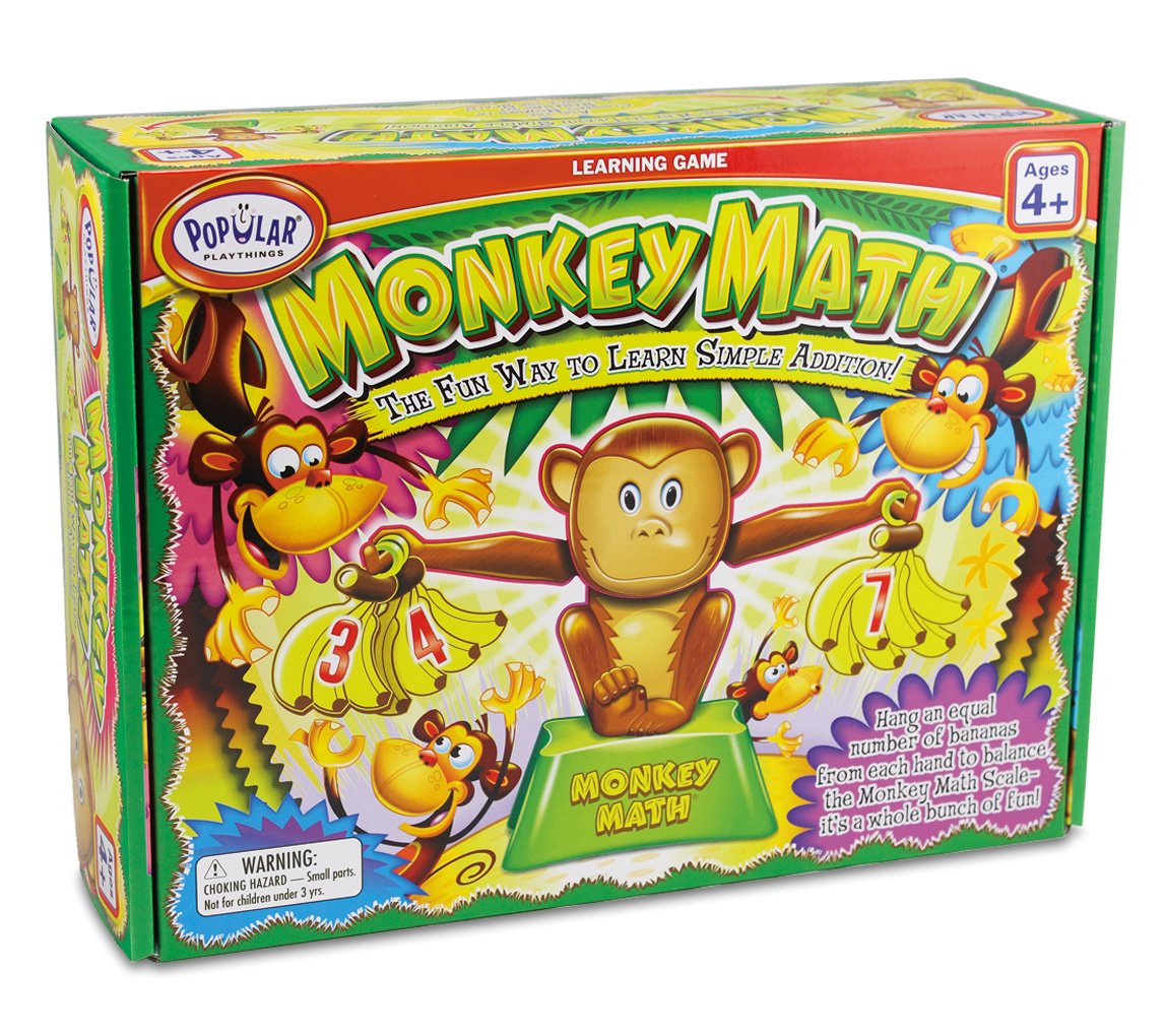 Monkey Math Game, Simple Addition Game For Kids
