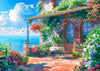 Seaview Cottage 1000 Piece Puzzle for mature-themeds Coastal Retreat Cabin Puzzles for mature-themeds 1000 Pieces Jigsaw Puzzles 1000 Pieces Seaside Floral House Puzzle for mature-themeds Teens Seniors Challenging Game