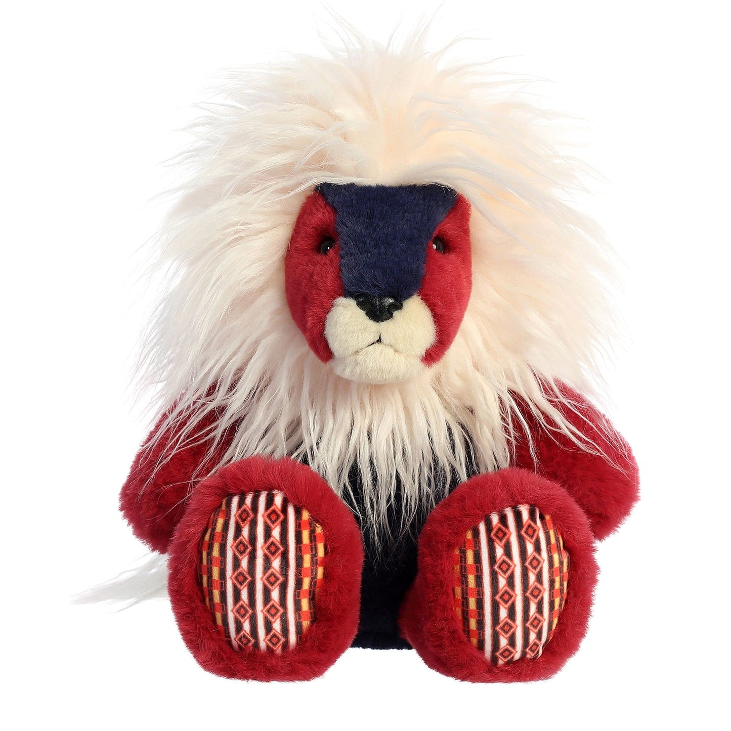 Aurora® Exquisite Luxe Boutique™ Asha Lion™ Stuffed Animal - Luxurious Elegance - Sensory Delight - Red 12 Inches