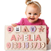 Wood Name Puzzle Kid Gift Toddler Name Puzzle Baby Name Puzzle Baby Gift Baby Boy Gift Baby Girl Gift Toddler Gift Birthday Gift Toddler Toy Baby Toy Montessori Custom Puzzle