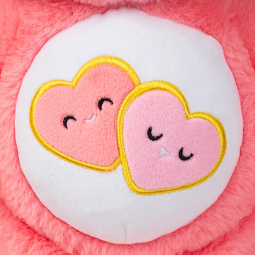Care Bears 14'' Love-A-Lot Bear Plushie - Medium Size - Pink Plush For Ages 4+ - Perfect Stuffed Animal Holiday, Birthday Gift,