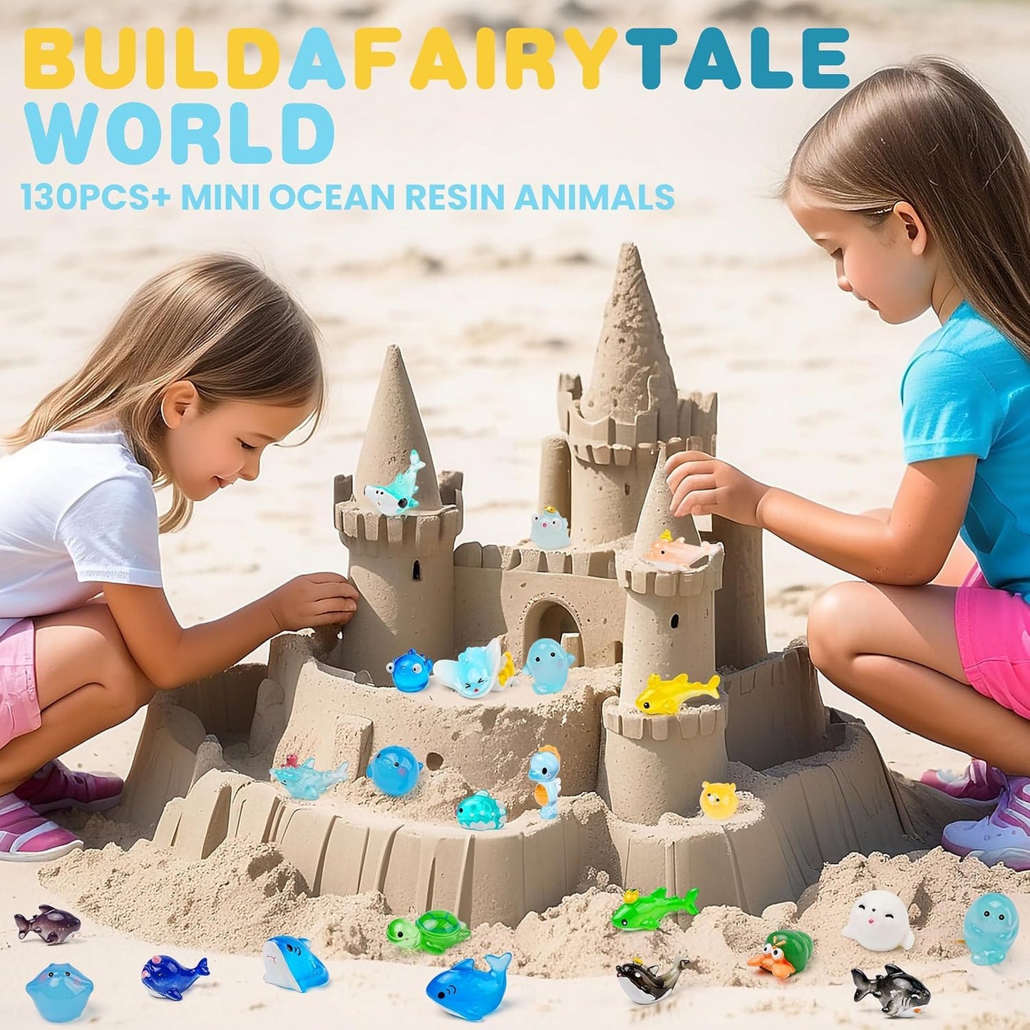 100Pcs Ocean Mini Resin Animals - 78 Styles Tiny Sea Figurines Shell Miniature Plastic Fish For Garden Micro Landscape Diy Fish