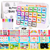 Han-Mm Busy Book For Kids, Montessori Preschool Learning Activities, 30 Themes With 8 Marker, Workbook Activity Binder For Toddl