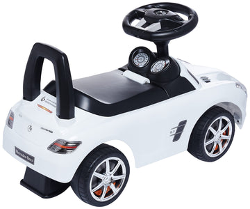 DORSA Mercedes Benz Push Car - White, One Size, Plastic Ride On Toy for Kids