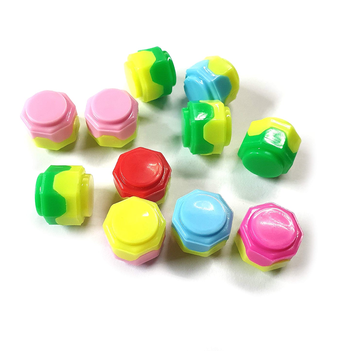 LENITH Gonggi Konggi Korean Jacks Game - Traditional Plastic Nori Game (10 pcs) - Fun Playset for All Ages