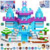 Graceduck Magnetic Blocks - 150Pcs Magnetic Blocks Build Frozen Castle - Magnetic Toys For Montessori Toddler Christmas Birthday Gifts - Stem Sensory Toys For 3 4 5 6 7 8 9 10 Year Old Girls