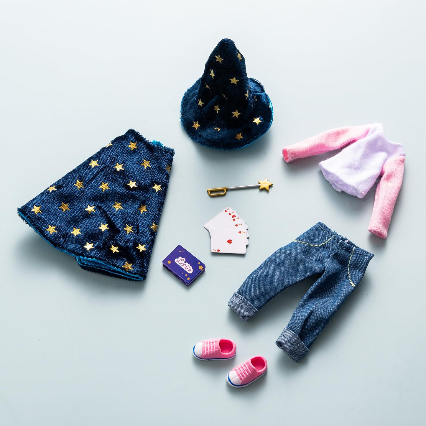 Lottie Magician Doll Costume Outfit Set With Cape Hat And Accessories