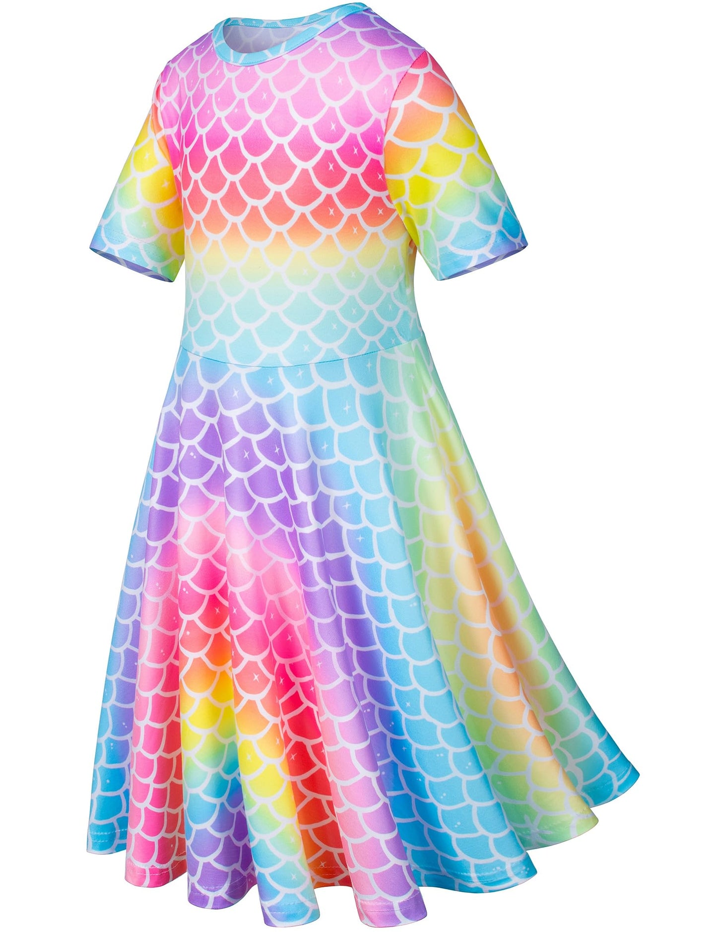 Doll And Girl Matching Nightdress Mermaid Dress Nightgowns Costume For Girl And 18'' American Girl Doll Clothes(2-120)