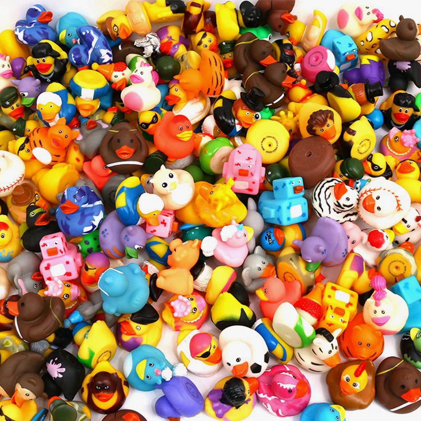 Wqthe 60 Pack Rubber Duck For Jeeps Ducking - 2.3 Inch Bulk Floater Duck For Kids - Baby Bath Toy Assortment - Party Favors, Bir