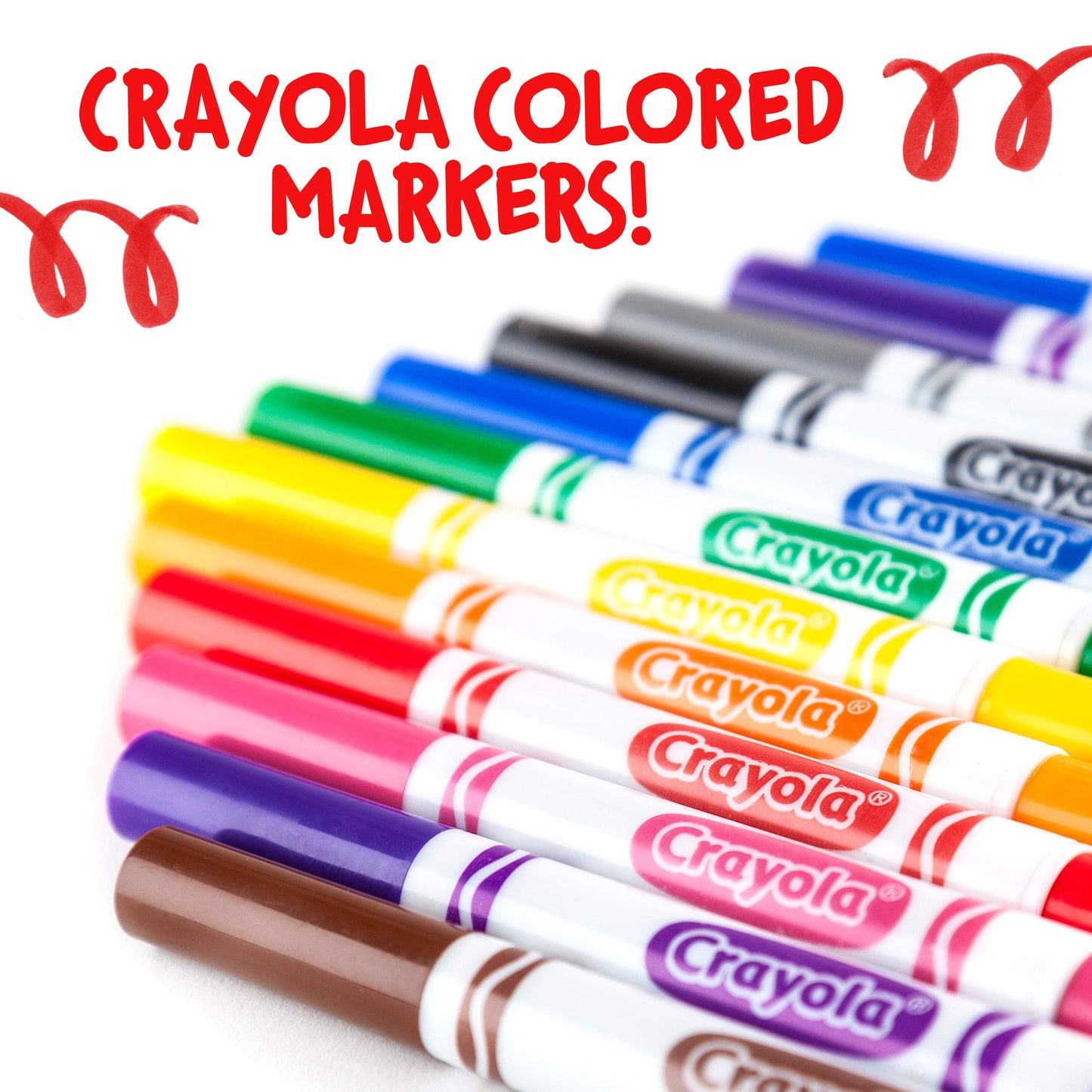 Crayola Broad Line Markers - Black, 12 Count, Nontoxic Plastic, Model 587700, Bulk School Supplies for Kids and Teachers