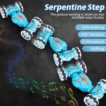 VANLINNY Gesture Sensing RC Stunt Car,Toys for Ages 5-7,Remote Control Car with Lights,Coolest Tech Gifts for Boys/Girls,4WD Han