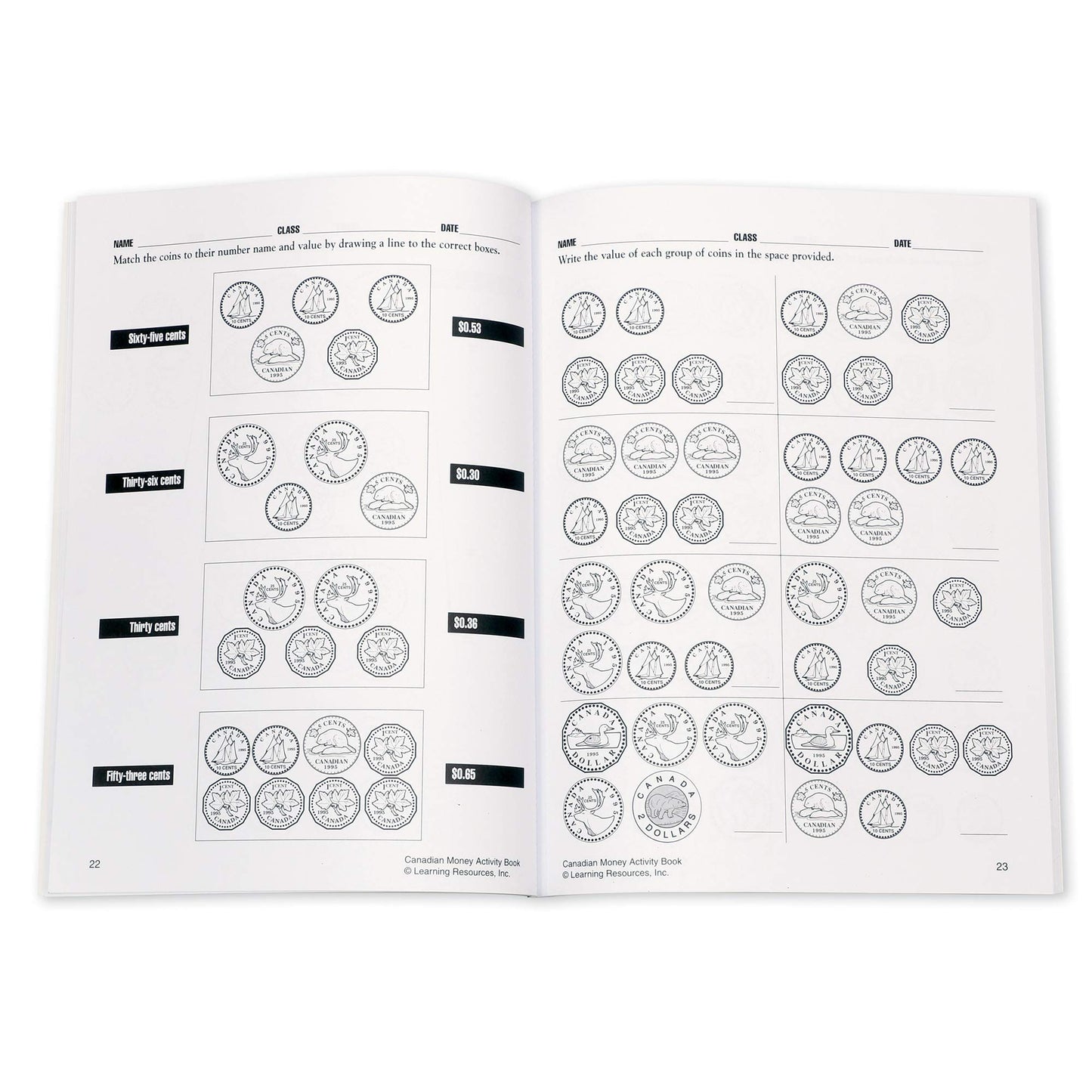 Learning Resources Canadian Classroom Money Kit, Play Money for Kids, Grades K+ | Ages 5+