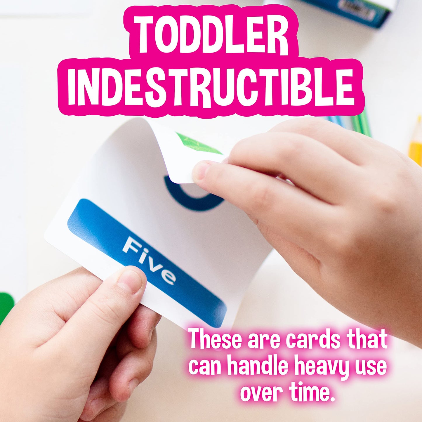 Thick Rip Proof & Waterproof Toddler Flash Cards For Ages 1,2,3,4 Years - (150 Real Images) Alphabet Abc, Colors, Shapes, Numbers, Animals, Body Parts, Lit Letters, First Words By Kinder Scholars