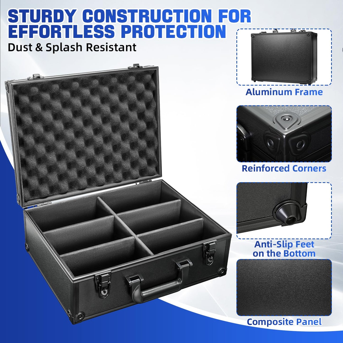 Hesplus Toploader Storage Box For 3'' X 4'' 35Pt Rigid Card, Top Loaders Card Holder Hard Case, Trading Card Storage Box For Spo