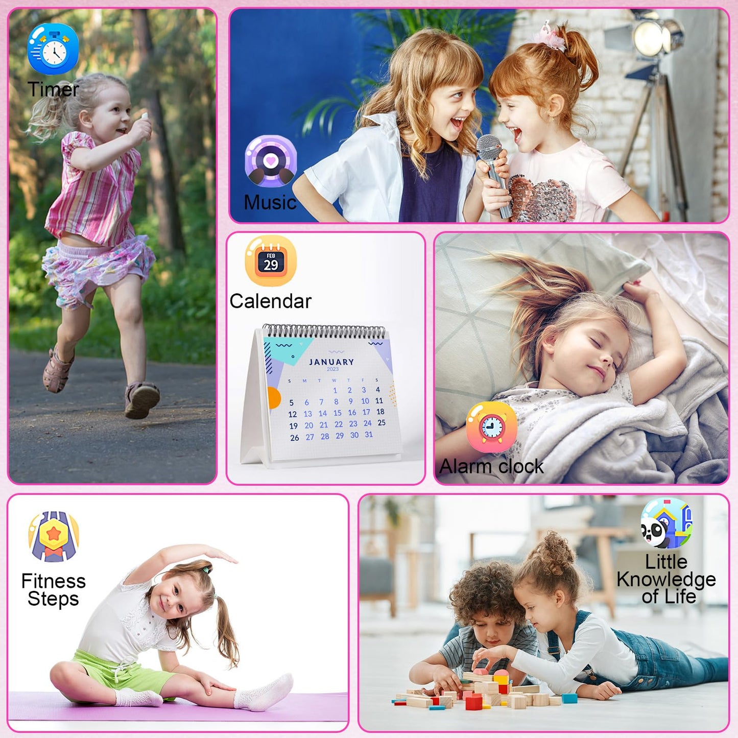 Kaktin Kids Watch Gifts For 3 4 5 6 7 8 9 Year Old Girls Boys,Toys For Girl Boys Age 4-9,Smart Watch For Kids With Touchscreen C