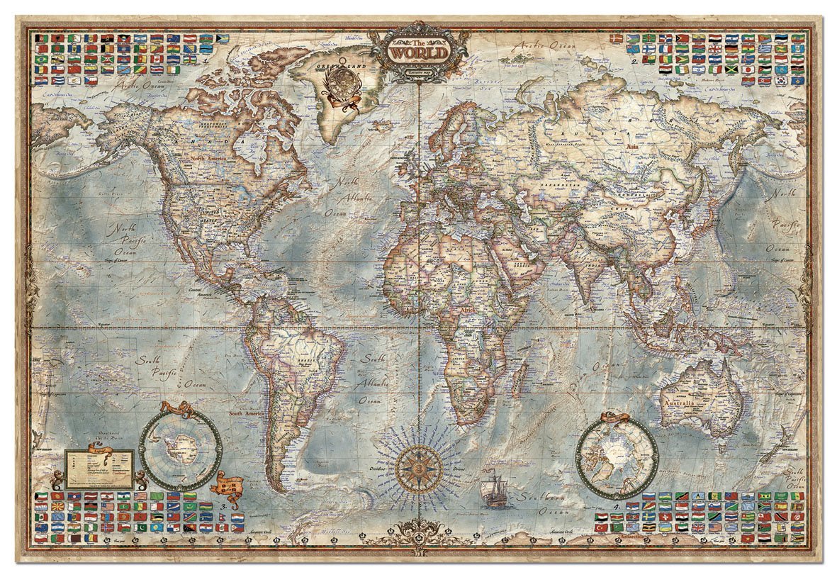 4,000 Piece Puzzle - The World Map