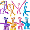 Nbguigdstr 12 Pcs Telescopic Suction Cup Giraffe Fidget Toys - Sensory Party Favors for Kids - Blue, Orange, Pink, Purple