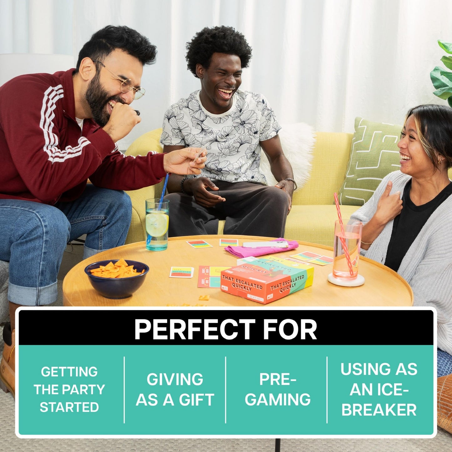 Exploding Kittens That Escalated Quickly 2-8 Players - Ages 10+ - 15 Minutes To Play - Hilarious Cooperative Card Game - Ideal For Party, Family Game Night, Adult And Teen