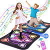 Upgraded Dance Mat For Kids, Single & Double Players Mode Electronic Dance Pad With Light-Up 12-Button Wireless Bluetooth 5 Game
