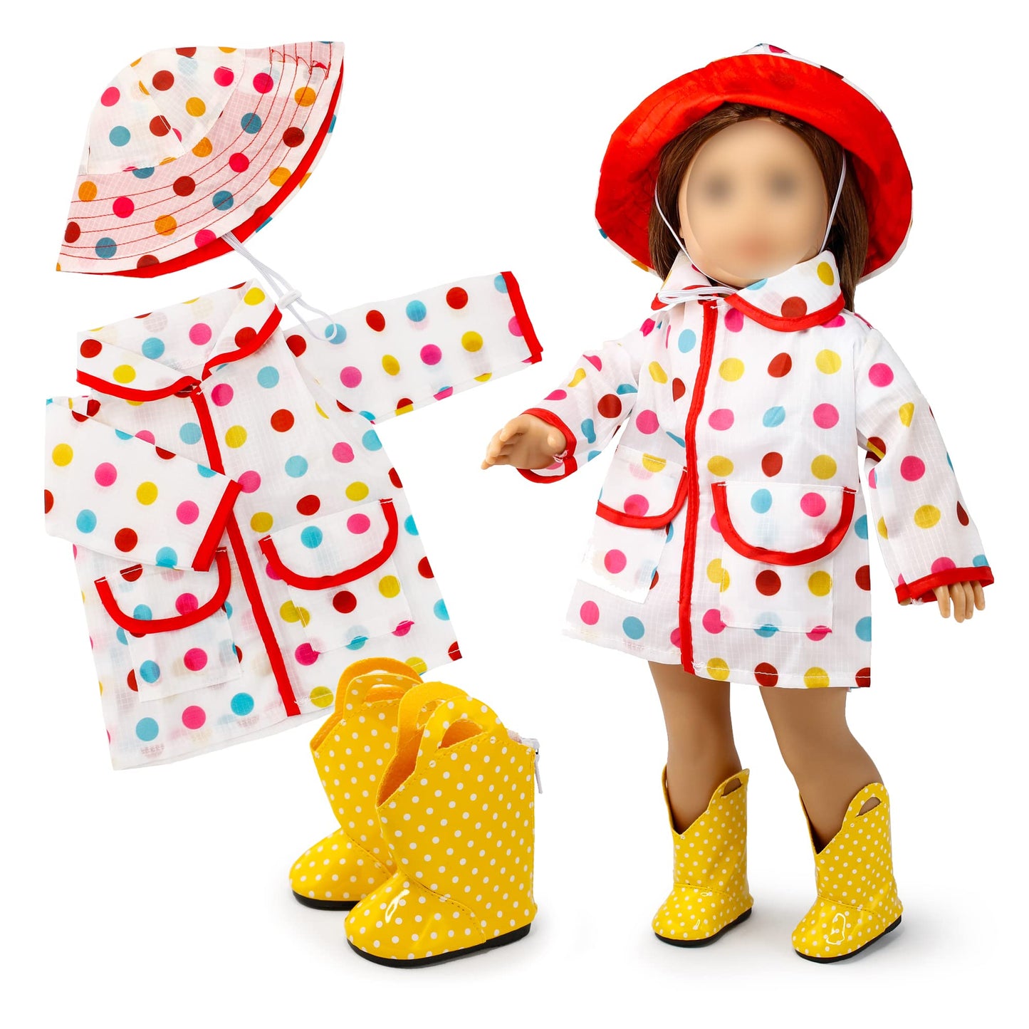 Oct17 Doll Clothes For American Girl 18 Inch Dolls Wardrobe Makeover Outift Christmas Santa Casual Dress Boots Bundle